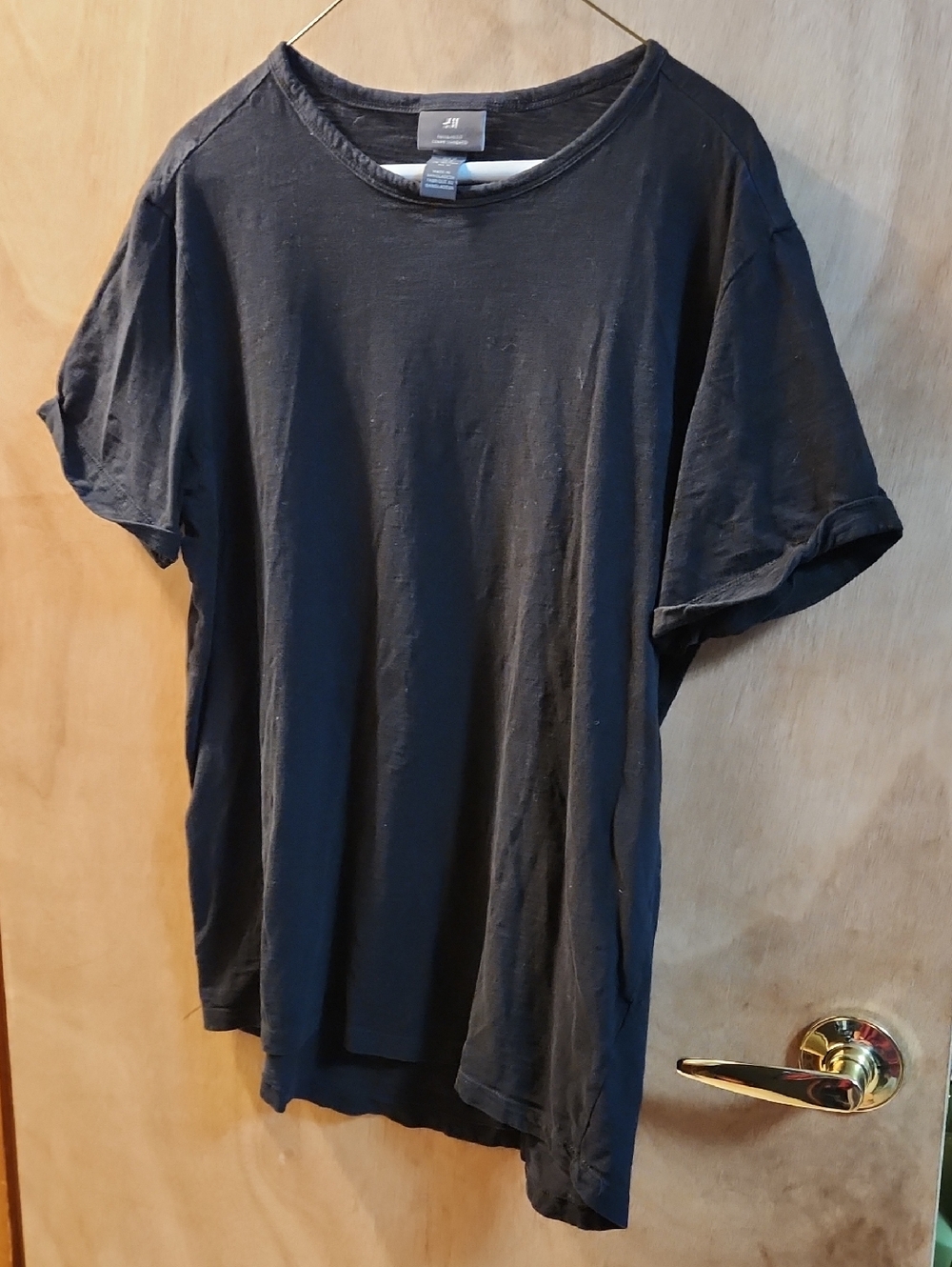 H&M Men's Black Short Sleeve Crew Tee